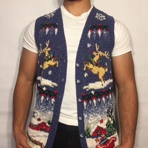 Vintage Tiara International Christmas Sweater Vest